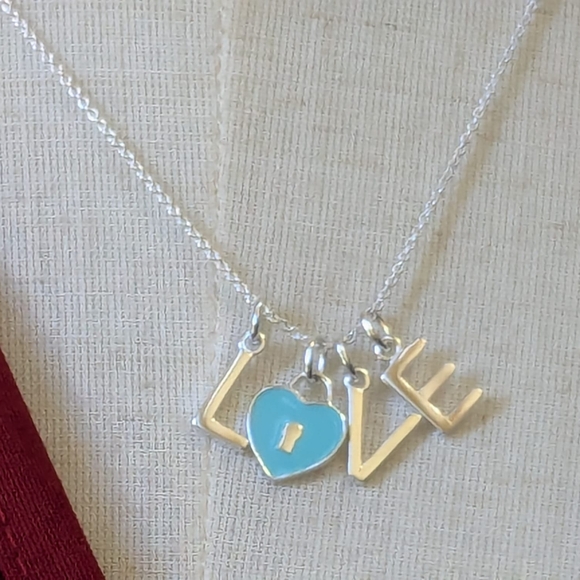 Tiffany & Co. Silver  Love  Heart Necklace - Picture 4 of 15